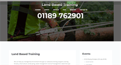 Desktop Screenshot of landbasedtraining.co.uk