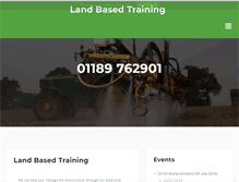 Tablet Screenshot of landbasedtraining.co.uk